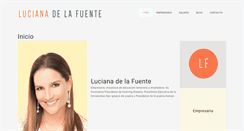 Desktop Screenshot of lucianadelafuente.com