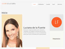 Tablet Screenshot of lucianadelafuente.com